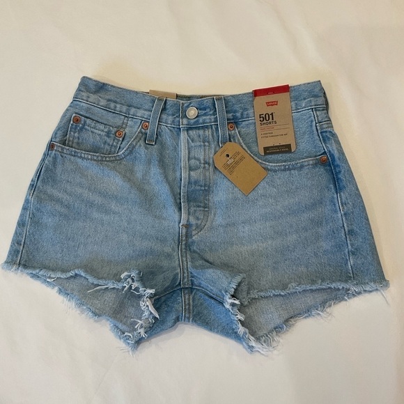 NWT Levi's High Rise Button Fly Jean Shorts Size 26 - Picture 2 of 11
